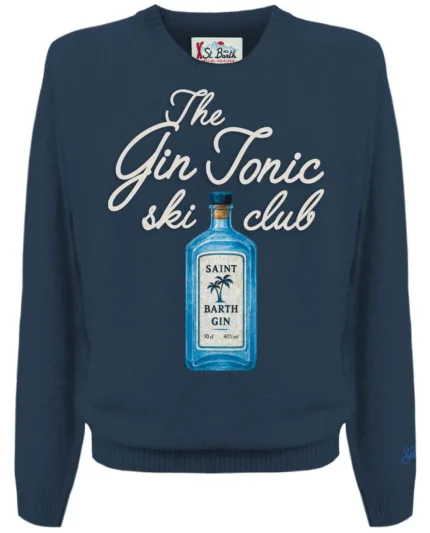 Maglione Girocollo Uomo Mc2 Saint Barth Blu art. Heron The Gin Tonic Club 61 Emb