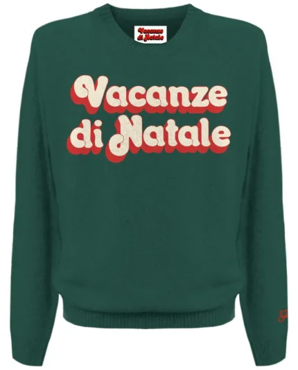 Maglione Girocollo Mc2 Saint Barth Verde art. Heron Vacanze Logo 51