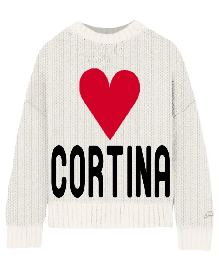 Maglione Girocollo Mc2 Saint Barth Panna art. Kyla Big Cortina 10, foto 1 di 1