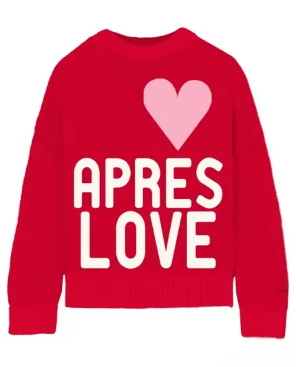 Maglione Girocollo Mc2 Saint Barth Rosso art. Kyla Big Love 4110
