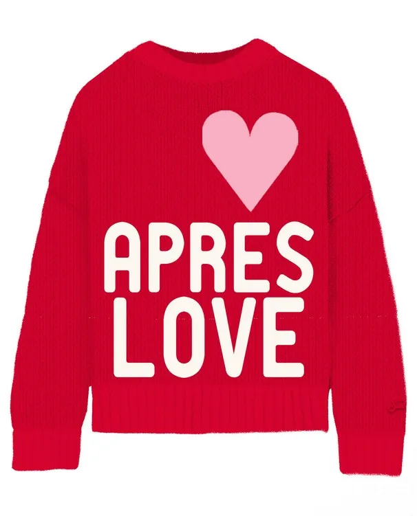 Maglione Girocollo Mc2 Saint Barth Rosso art. Kyla Big Love 4110, foto 1 di 1