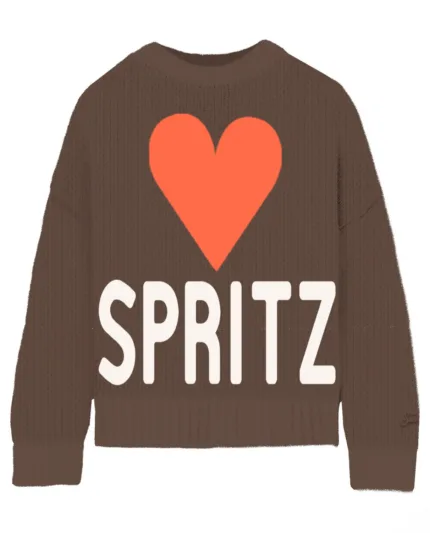 Maglione Girocollo Mc2 Saint Barth Marrone art. Kyla Big Spritz 18