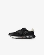Sneakers Premiata Donna in Pelle e Camoscio Nero art. Lauryn 7803 - immagine 5