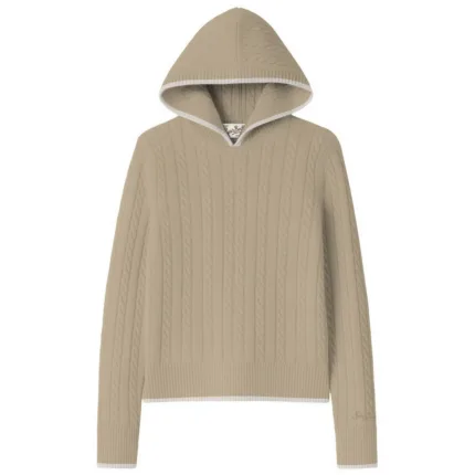 Felpa in Maglia a Trecce 100% Lana Mc2 Saint Barth Beige Chiaro art. LAURENT 11 BEIGE