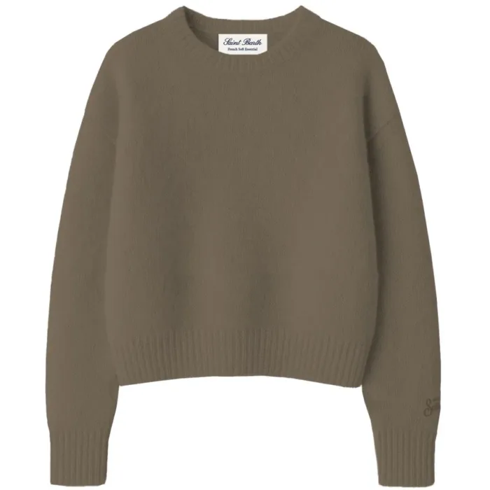 Maglione Girocollo in Alpaca Mc2 Saint Barth Beige art. LUCILLE SOFT 13 NUT, foto 1 di 1