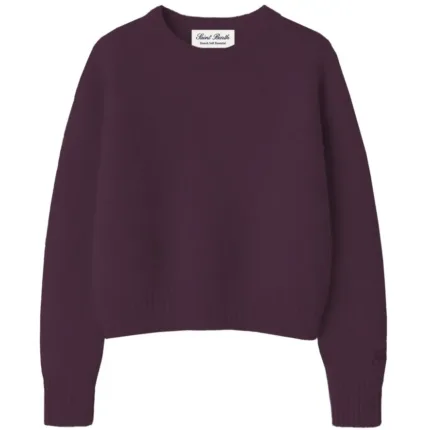 Maglione Girocollo in Alpaca Mc2 Saint Barth Bordeaux art. LUCILLE SOFT 44M AUBERGINE