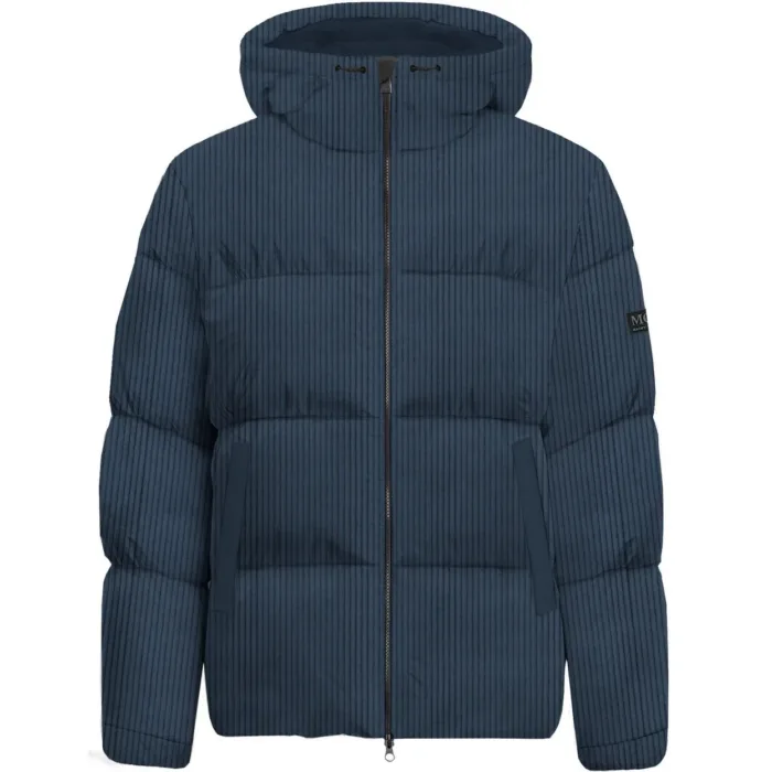Piumino con Cappuccio Uomo Mc2 Saint Barth In Velluto Costa Stretta Blu art. Maier Corduroy 61 Blue Navy, foto 1 di 2