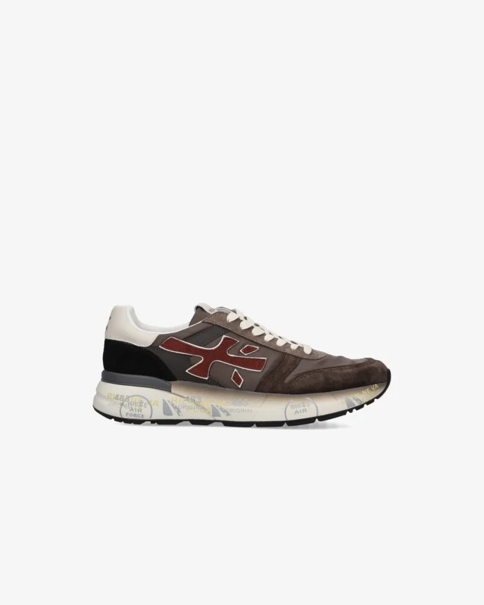 Sneakers Premiata Uomo in Camoscio E Nylon Marrone art. Mick 7714, foto 1 di 6
