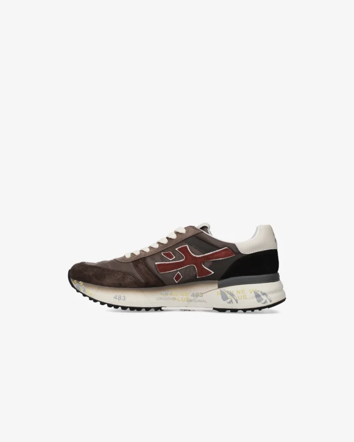 Sneakers Premiata Uomo in Camoscio E Nylon Marrone art. Mick 7714, foto 5 di 6