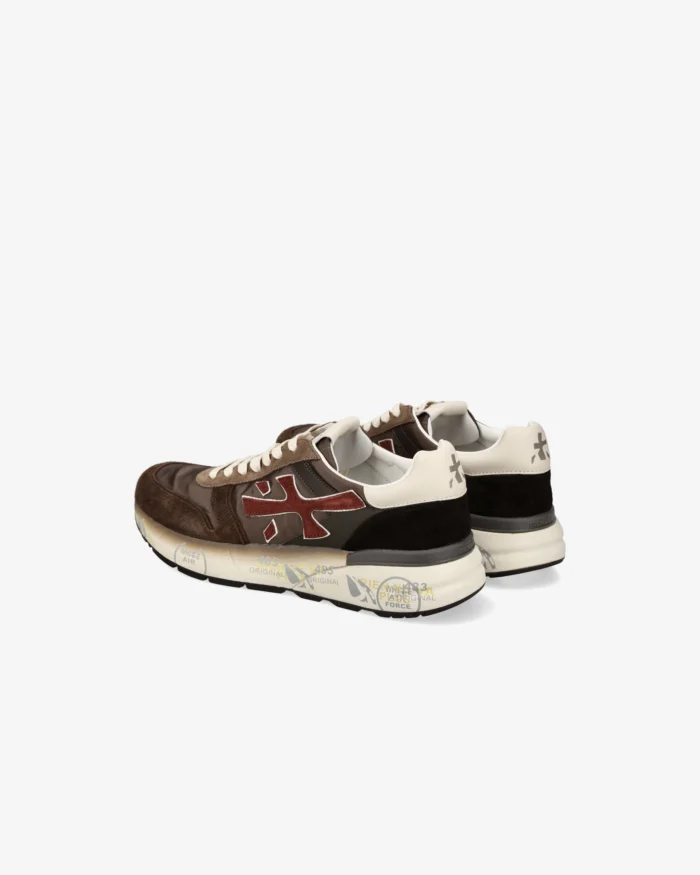 Sneakers Premiata Uomo in Camoscio E Nylon Marrone art. Mick 7714, foto 3 di 6