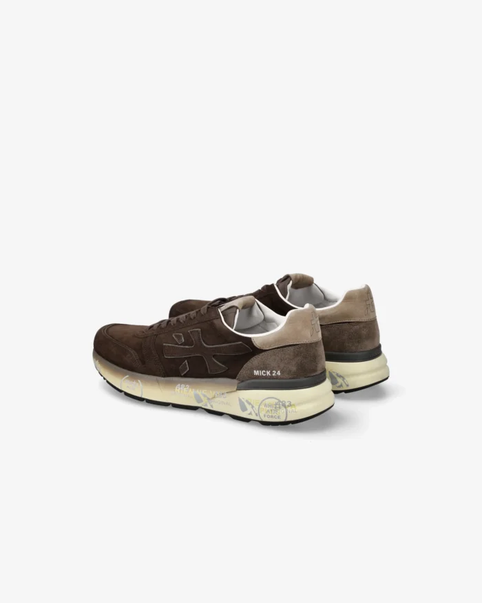 Sneakers Premiata Uomo in Camoscio Marrone art. Mick 7898, foto 3 di 6