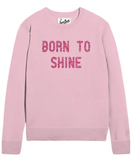 Maglione Girocollo Mc2 Saint Barth Rosa art. New Queen Born Shine 2123L