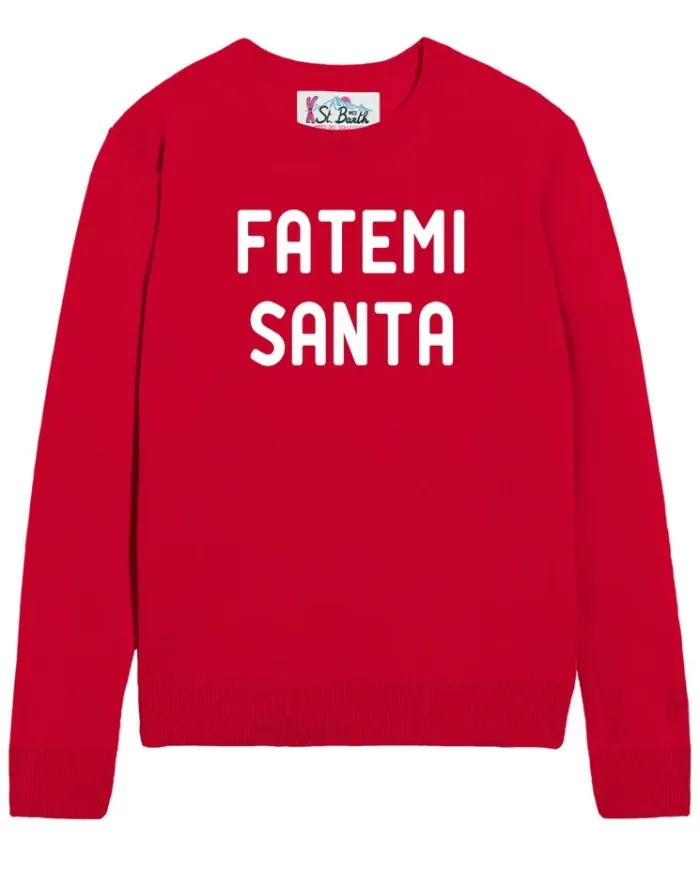 Maglione Girocollo Mc2 Saint Barth Rosso art. New Queen Fatemi Santa 41, foto 1 di 1