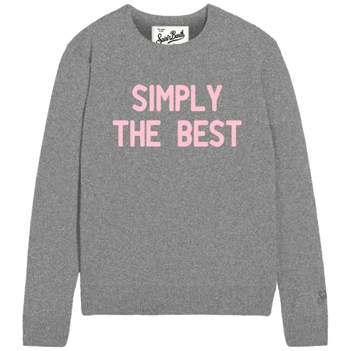 Maglione Girocollo Mc2 Saint Barth Grigio Simply Best art. NEW QUEEN SIMPLY BEST 15M, foto 1 di 1
