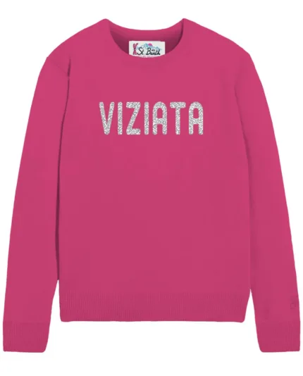 Maglione Girocollo Mc2 Saint Barth Fucsia art. New Queen Viziata 77L
