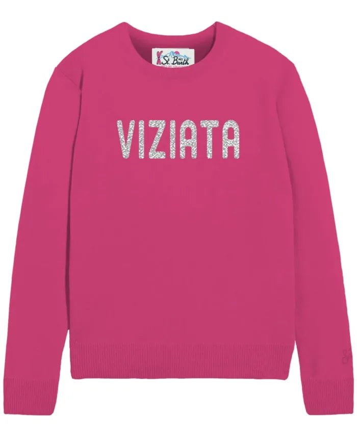 Maglione Girocollo Mc2 Saint Barth Fucsia art. New Queen Viziata 77L, foto 1 di 1