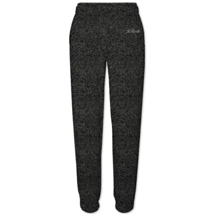 Pantalone Jogger Lurex Mc2 Saint Barth Nero Scritta Argento art. ODALYS W LUREX SB 00 EMB