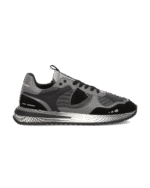 Sneakers Uomo Philippe Model Olympique In Camoscio Nero e Pelle Grigia art. OYLU FR03