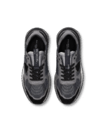 Sneakers Uomo Philippe Model Olympique In Camoscio Nero e Pelle Grigia art. OYLU FR03 - immagine 4