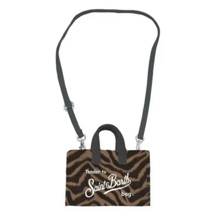 Phone Bag Mc2 Saint Barth In Feltro Zebrato art. Phone Bag Felt Zebra 18 EMB