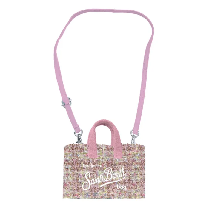 Phone Bag Mc2 Saint Barth In Tweed Rosa art. Phone Bag Tweed 21 Lurex EMB, foto 1 di 1