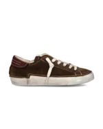 Sneakers Uomo Philippe Model Paris Prsx In Camoscio Marrone art. PRLU DG03