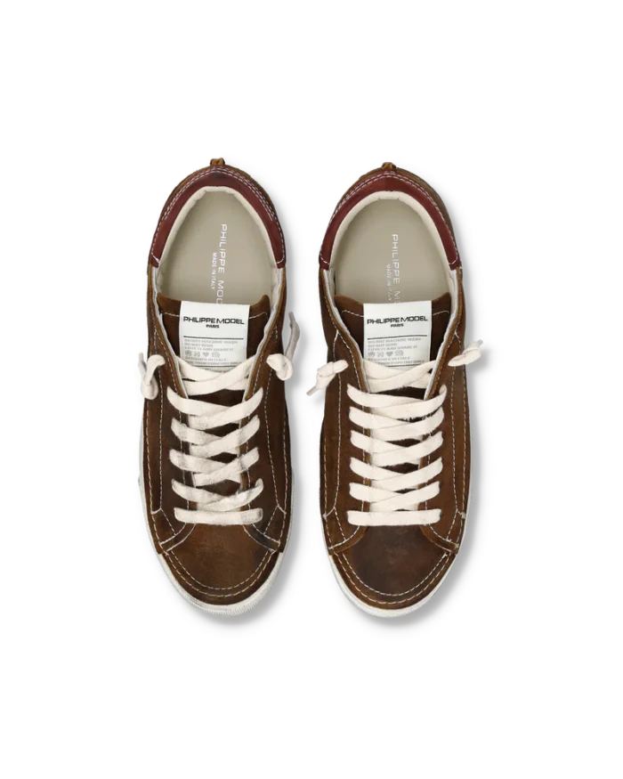 Sneakers Uomo Philippe Model Paris Prsx In Camoscio Marrone art. PRLU DG03, foto 3 di 6