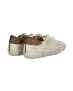 Sneakers Uomo Philippe Model Paris Prsx in Pelle Avorio con Spoiler Tortora art. PRLU DV01 - immagine 3