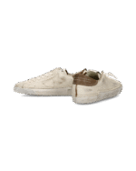 Sneakers Uomo Philippe Model Paris Prsx in Pelle Avorio con Spoiler Tortora art. PRLU DV01 - immagine 5