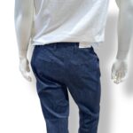 Jeans One More Size Tasca a Filo Michael Coal Blu Unito con Elastico in Vita art. 3217 - immagine 3