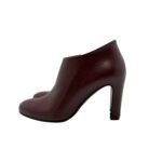 Tronchetto Del Carlo in Pelle Bordeaux Tacco 9 cm Cerniera Laterale art. 12026 - immagine 3
