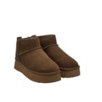 Stivaletto Hoor Basso di Gamba in Camoscio Tortora Plateau 3 cm Art Vega Low Tortora - immagine 2