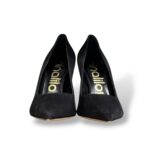 Décolleté Ninalilou in Camoscio Nero Tacco Stiletto 9 cm art. 352550HL - immagine 3