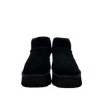 Stivaletto Hoor Basso di Gamba in Camoscio Nero Plateau 3 cm Art Vega Low Black - immagine 5