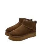 Stivaletto Hoor Basso di Gamba in Camoscio Tortora Plateau 3 cm Art Vega Low Tortora - immagine 4