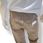 Pantalone Cinque Tasche in Caldo Cotone Elasticizzato One More Size Michael Coal Beige art. David 2989 - immagine 3