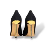 Décolleté Ninalilou in Camoscio Nero Tacco Stiletto 9 cm art. 352550HL - immagine 5