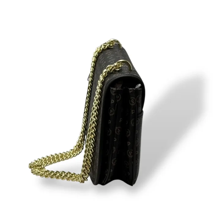 Borsa Pollini Heritage Tracolla in Catena Con Pattina In Pelle Heritage Nera TE8543PP0NQ1100A, foto 4 di 4