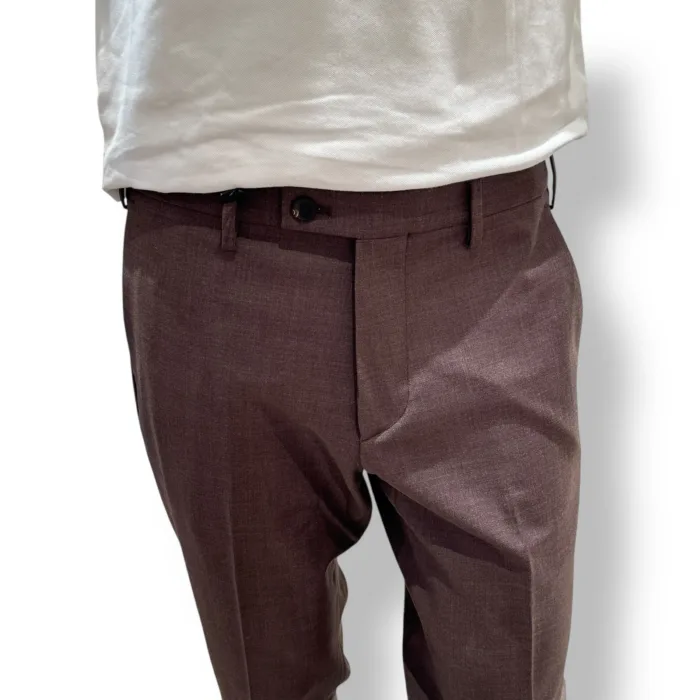 Pantalone Tasca a Filo Michael Coal Brad In Lana Tecnica Nocciola One More Size art. MCBRAMM3089F25L, foto 2 di 2