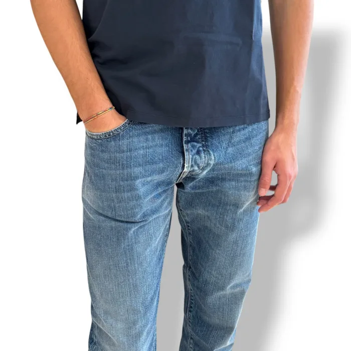 Jeans 5 Tasche Cycle Lavaggio Blu Medio art. CC351P508 Standard D061 L476 Straight, foto 2 di 2