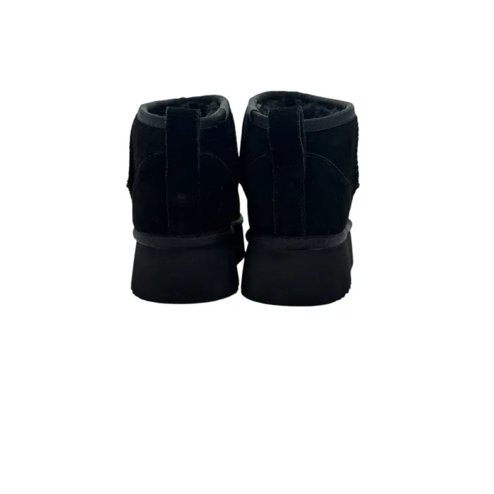 Stivaletto Hoor Basso di Gamba in Camoscio Nero Plateau 3 cm Art Vega Low Black, foto 6 di 6