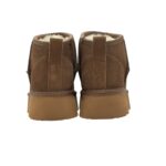 Stivaletto Hoor Basso di Gamba in Camoscio Tortora Plateau 3 cm Art Vega Low Tortora - immagine 6