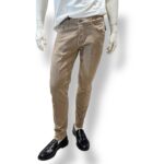 Pantalone Cinque Tasche in Caldo Cotone Elasticizzato One More Size Michael Coal Beige art. David 2989