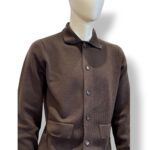 Bluson con Tasche in Lana Extrafine Merino Filippo De Laurentiis Testa Di Moro art FJMLT WM14M 280 - immagine 2