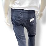Pantalone Cinque Tasche in Caldo Cotone Elasticizzato One More Size Michael Coal Blu art. David 2989 - immagine 3
