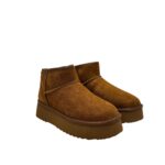 Stivaletto Hoor Basso di Gamba in Camoscio Cognac Plateau 3 cm Art Vega Low Cognac - immagine 2
