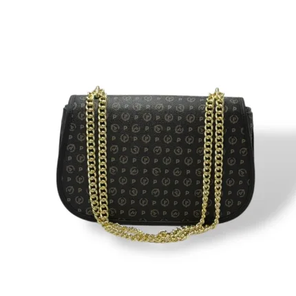 Borsa Pollini Heritage Tracolla in Catena Con Pattina In Pelle Heritage Nera TE8543PP0NQ1100A