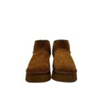 Stivaletto Hoor Basso di Gamba in Camoscio Cognac Plateau 3 cm Art Vega Low Cognac - immagine 3