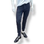 Pantalone Cinque Tasche in Caldo Cotone Elasticizzato One More Size Michael Coal Blu art. David 2989
