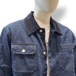Giubbino di Jeans con Dettagli In Velluto Blu Uomo Cycle art. 451JI02 Frank Work - immagine 3